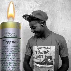 Happiness Blessed Herbal Candle