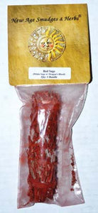 Red Sage (Dragons Blood and White Sage) Smudge Stick 3-4"