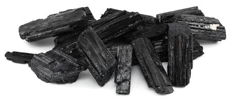 Black Tourmaline Untumbled Stones