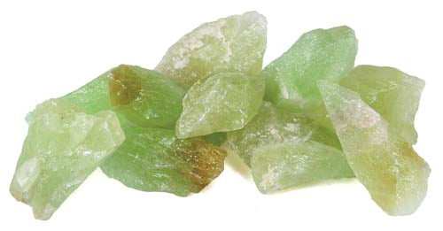 Calcite, Green Raw Stones