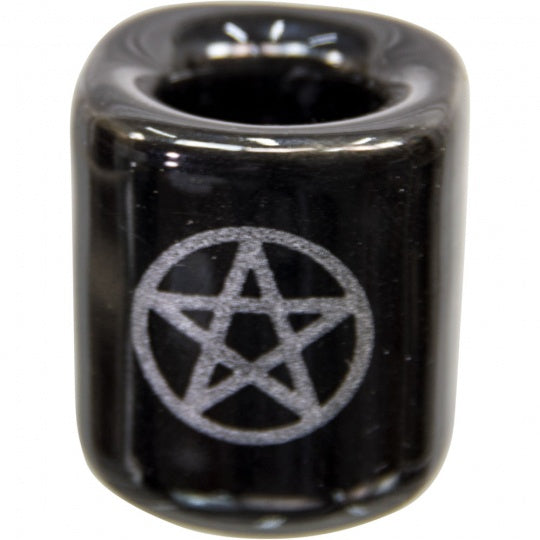 Ceramic Chime Candle Holder with Pentacle