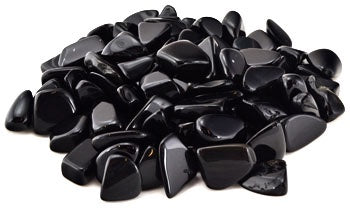 Obsidian, Black Tumbled Stones